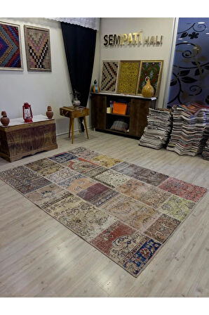 Eşsiz Klasik Gereçk Özel Patchwork Halı 162x231 cm 4029