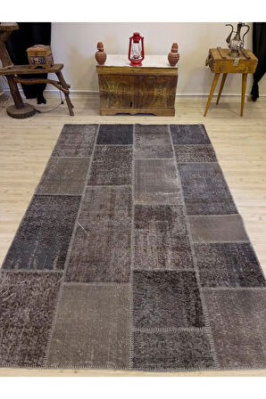 El Yapımı Patchwork Elegan Tasarım Halı 162x249 cm 4031