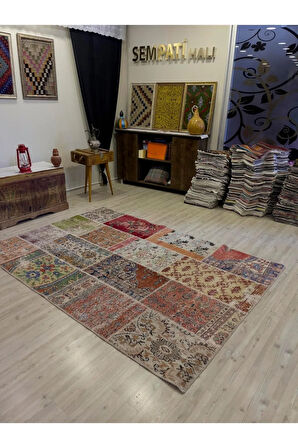 Eşsiz Klasik Gereçk Özel Patchwork Halı 161x232 cm 4032