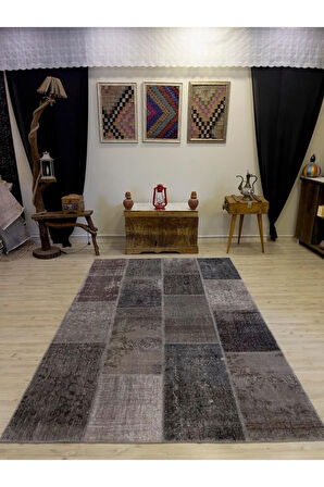 El Dokuma Eskitme Özel Patchwork Halı  162x244 cm 4033