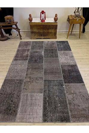 El Dokuma Eskitme Özel Patchwork Halı  162x244 cm 4033