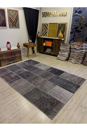 El Dokuma Eskitme Özel Patchwork Halı  162x244 cm 4033