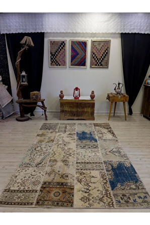 Modern Eşsiz Özel Patchwork Halı 161x232 cm 4035