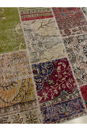 Eşsiz Klasik Gereçk Özel Patchwork Halı 160x233 cm 4041