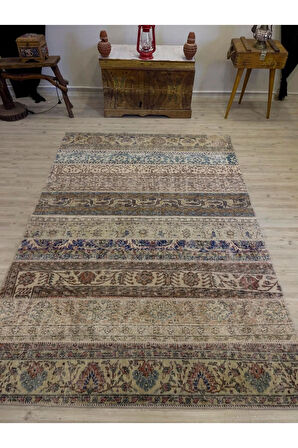 El Yapımı Patchwork Elegan Tasarım Halı 160x231 cm 4052