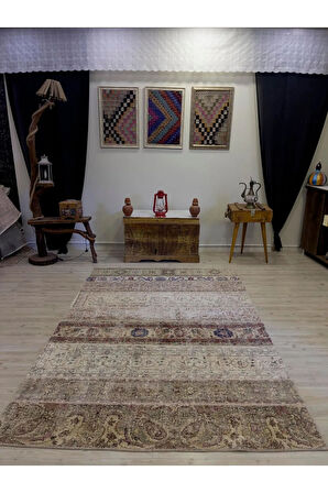 El Dokuma Eskitme Özel Patchwork Halı 161x234 cm 4054