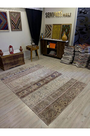 El Dokuma Eskitme Özel Patchwork Halı 161x234 cm 4054