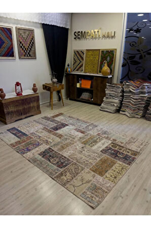 Eşsiz Klasik Gereçk Özel Patchwork Halı 161x233 cm 4056