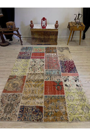 Modern Eşsiz Özel Patchwork Halı 161x233 cm 4059