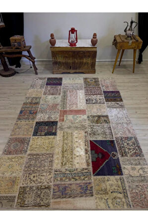 Eşsiz Güzelliğe Sahip Olan Özel Patchwork Halı 163x233 cm 4060