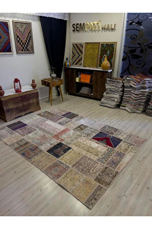 Eşsiz Güzelliğe Sahip Olan Özel Patchwork Halı 163x233 cm 4060