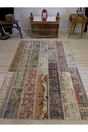 Modern Eşsiz Özel Patchwork Halı 161x231 cm 4061