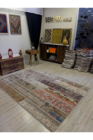 Modern Eşsiz Özel Patchwork Halı 161x231 cm 4061