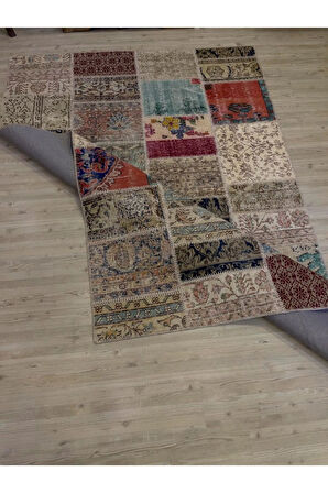 Eşsiz El Dokuma Patchwork Halı 161x235 cm 4063