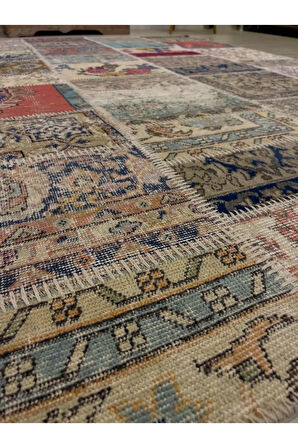 Eşsiz El Dokuma Patchwork Halı 161x235 cm 4063