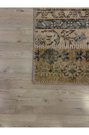 El Dokuma Eskitme Özel Patchwork Halı 161x234 cm 4066