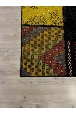 Eşsiz Klasik Gereçk Özel Patchwork Halı 160x244 cm 4069