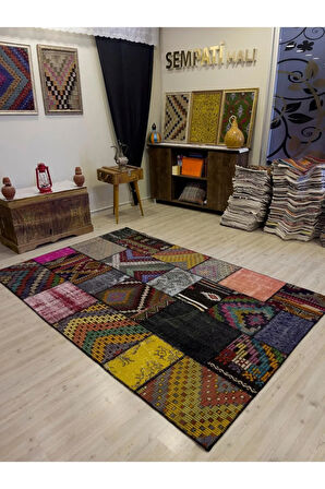 Eşsiz Klasik Gereçk Özel Patchwork Halı 160x244 cm 4069