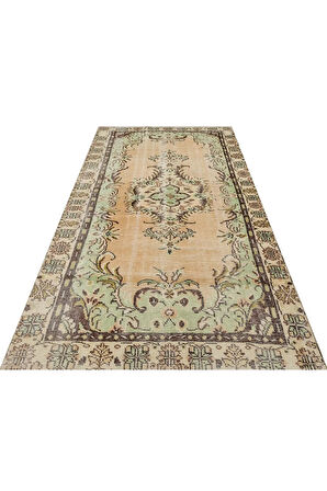 Doğal Yün Ve Pamuk Içeren Vintage Halı 168×275 Cm – 9887