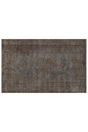 Romantik Vintage Gül Desenli Eskitme Yün Halı - 159x249 Cm 9931