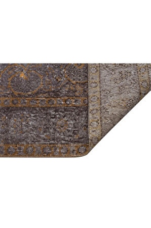 Romantik Vintage Gül Desenli Eskitme Yün Halı - 159x249 Cm 9931