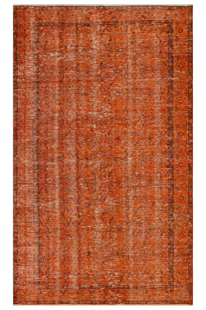 Trendy Vintage Eskitme Patchwork Jüt Kilim Halı - 153x256 Cm 9948