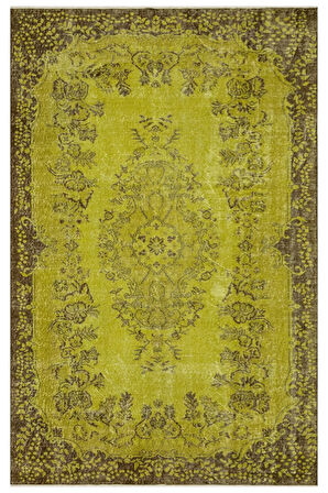 Romantik Vintage Gül Desenli Halı - 178x275 Cm 9958