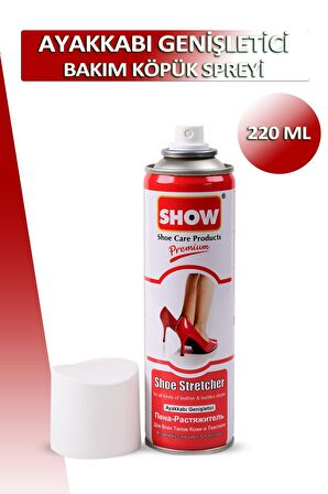 Bağcık + Show Ayakkabı Genişletici Bakım Köpük Spreyi 220 ML Set