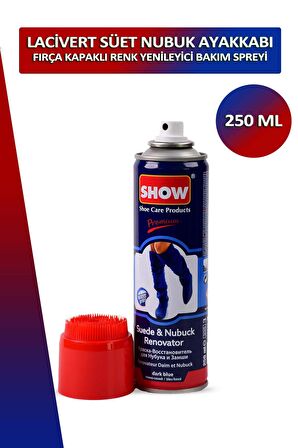 Bağcık + Show Fırça Kapaklı Süet ve Nubuk Renk Yenileyici Bakım Spreyi 250 ML Set