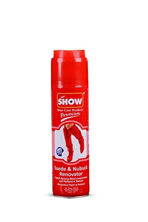 Bağcık + Show Fırça Kapaklı Süet ve Nubuk Renk Yenileyici Bakım Spreyi 250 ML Set