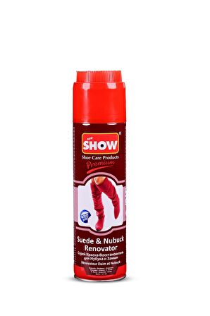 Bağcık + Show Fırça Kapaklı Süet ve Nubuk Renk Yenileyici Bakım Spreyi 250 ML Set