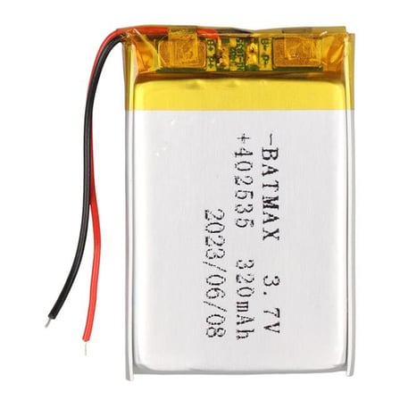 402535 3.7V 320Mah Lityum Polimer (Li-Po) Batarya Ciklet Pil