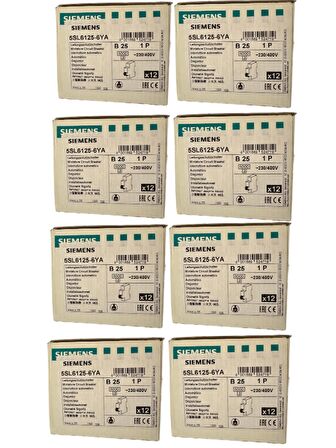 Siemens B25 1P Otomat Sigorta (8 Adet)