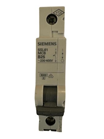 Siemens B25 1P Otomat Sigorta (8 Adet)