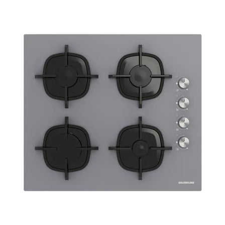 Silverline Ankastre Set, Gri Renk, CS5335S02 Ocak, FLAM Davlumbaz, BO6502S02 Fırın