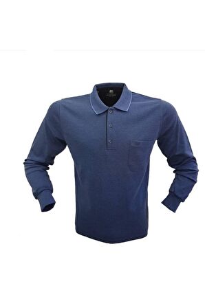 SİMENTİ POLO YAKA UZUN KOL CEPLİ RAHAT KALIP ÖZEL ÜRETİM SWEATSHİRT