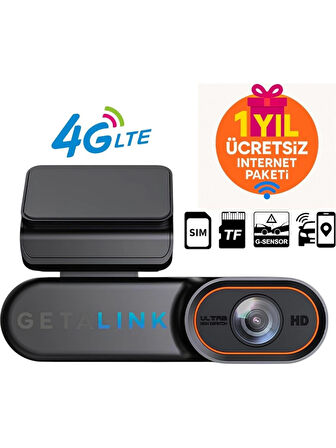 Getalink Zm1 4g Araç Içi Kamera, Konum Takip, Ses Dinleme + 1 Yıl Internet Paketi
