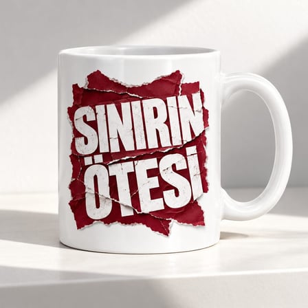 Sınırın Ötesi Tasarımlı Porselen Kupa - MODEL 687