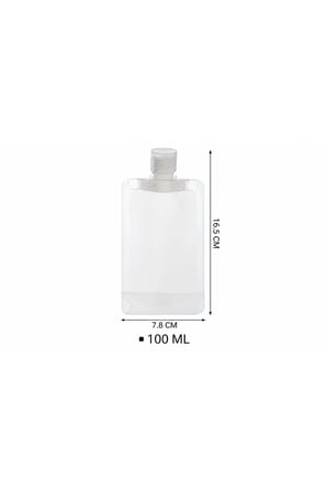 3 Adet 100ml Krem Şampuan Kabı Tekrar Kullanılabilir Set