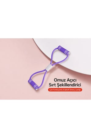 Plates, Egzersiz Direnç Lastiği (Mor)