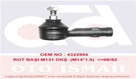 Sismak 110130 Rot Başı Murat 131 DKS SLX 4322905