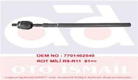 Sismak 120210 Rot Mili Renault 9 Renault 10 7701462540