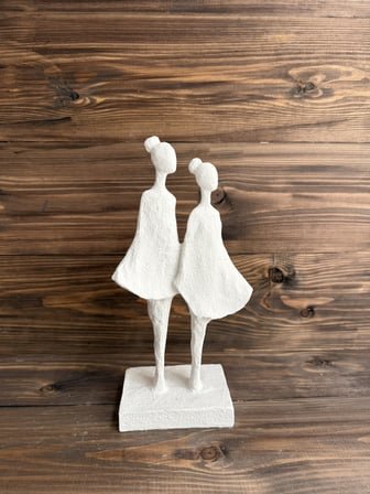 Ham Polyester Dekoratif Femina İkili Kadın Figürü