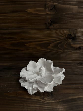 Ham Polyester Lotus Çiçek Obje Küçük