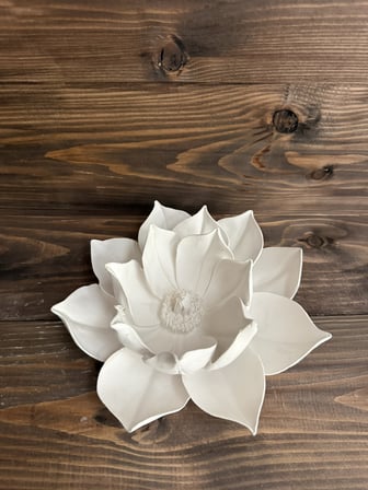 Ham Polyester Lotus Çiçek Obje Orta