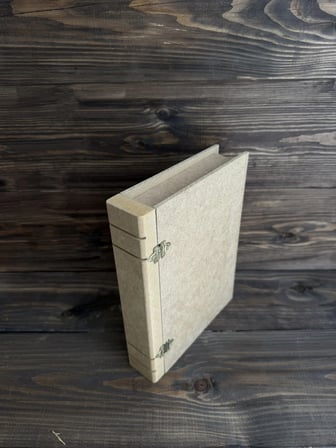 Ham Ahşap Orta Kitap Kutu