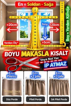Silver Termal Akustik Blackout Karartma Perde - Isı Yalıtımlı Güneşlik - Pilesiz Tek Kanat - Beyaz