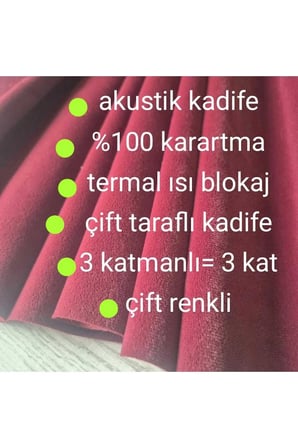 Akustik Çift Taraflı Kadife Sahne Perdesi – Çift Renkli, Işık Geçirmez