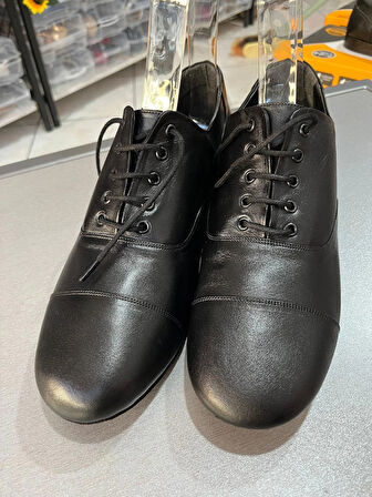 İTALYAN STİL SİYAH DERİ ERKEK TANGO, DANS VE SALON AYAKKABISI