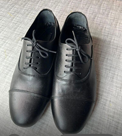 İTALYAN STİL SİYAH DERİ ERKEK TANGO, DANS VE SALON AYAKKABISI